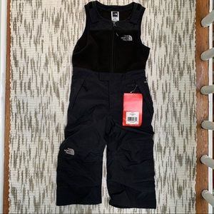 Northface Todd B Snowdrift Bib, color black, sz 3T